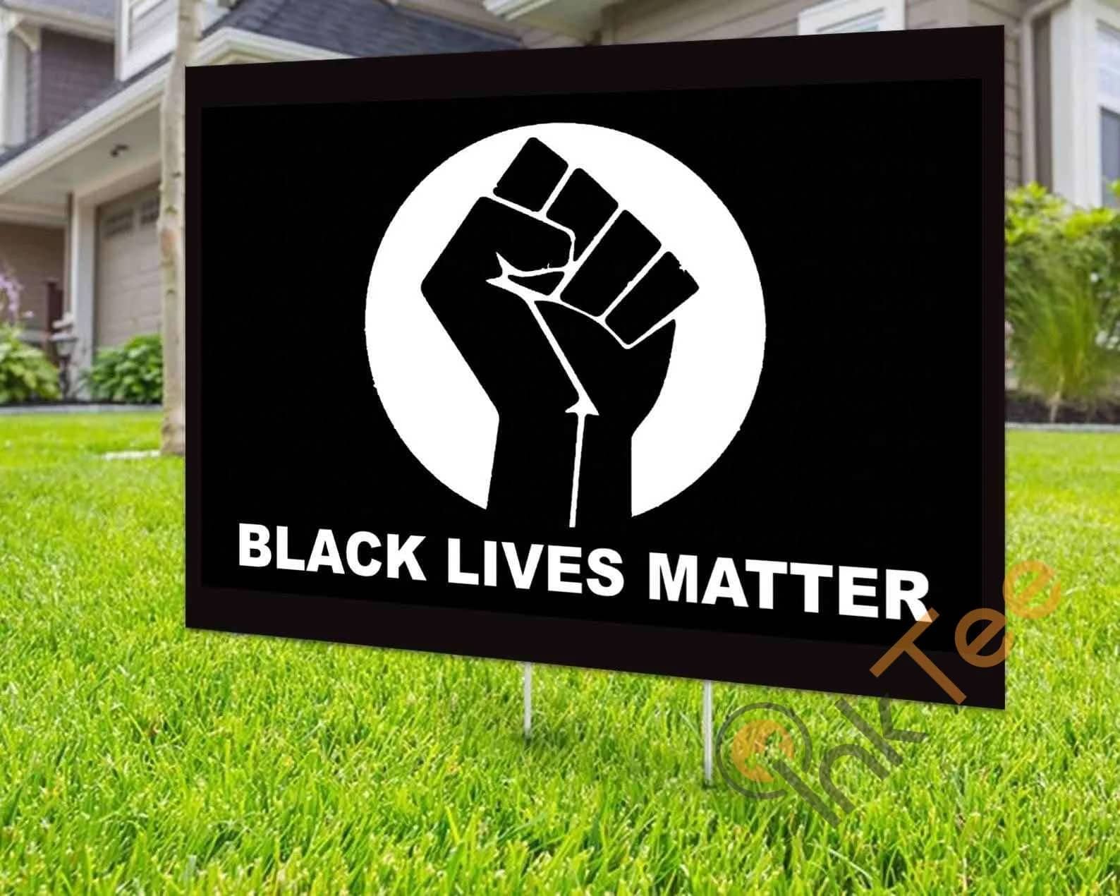 Custom Black Lives Matter Civil Rights Yard Sign