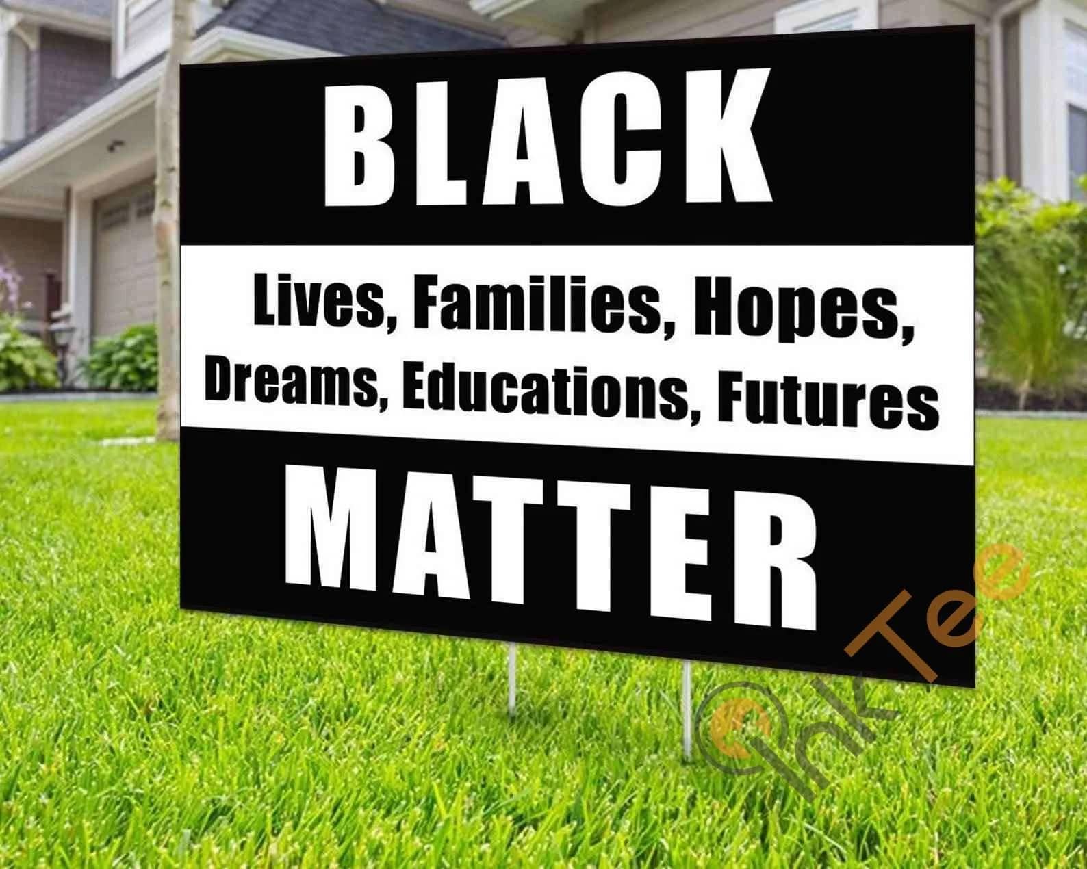 Custom Black Lives Matter In This House Yard Sign