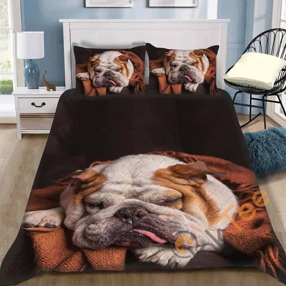 Custom Bulldog Quilt Bedding Sets