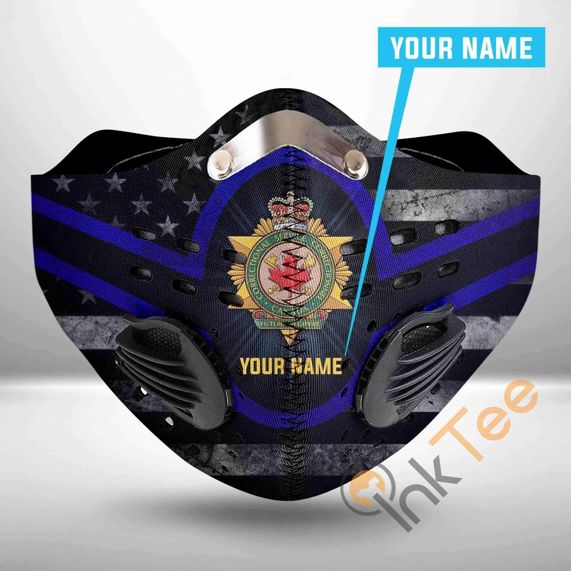 Custom Correctional Service Of Canada Filter Activated Carbon Pm 2.5 Face Mask