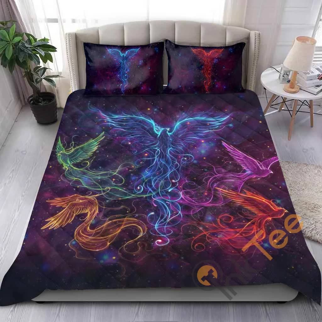 Custom Galaxy Phoenix Quilt Bedding Sets