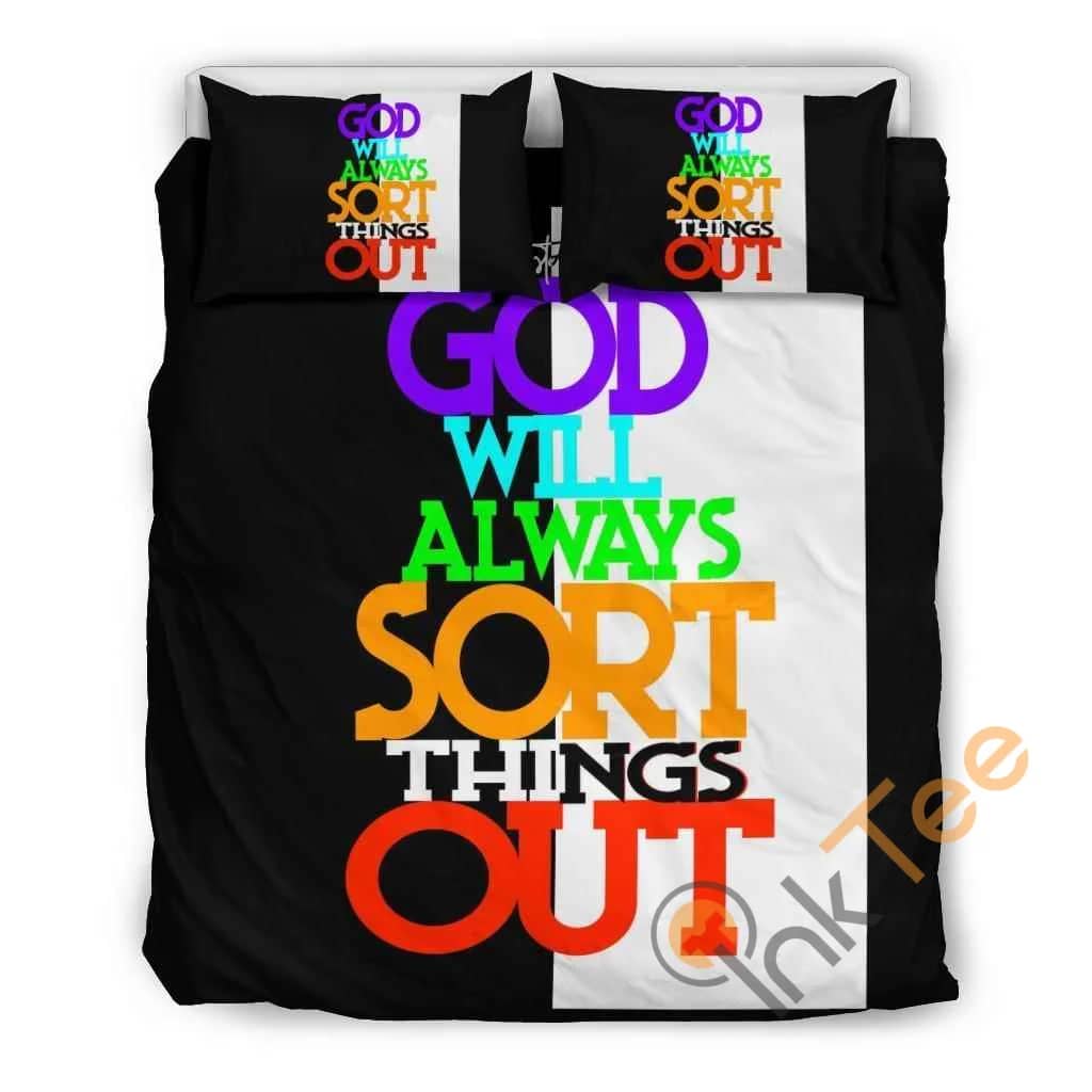 Custom God Will Always Sort Things Out Quilt Bedding Sets