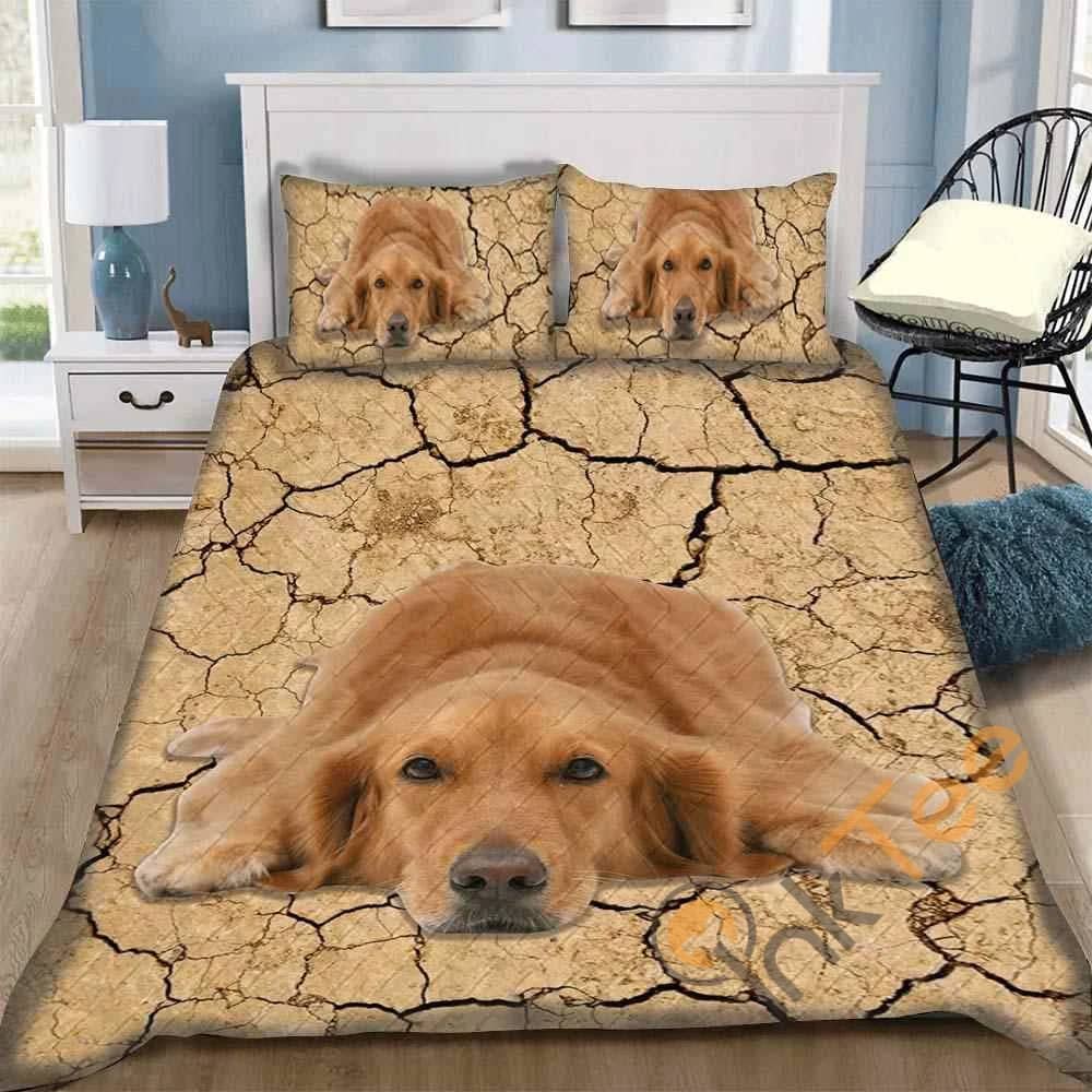 Custom Golden Retriever Quilt Bedding Sets