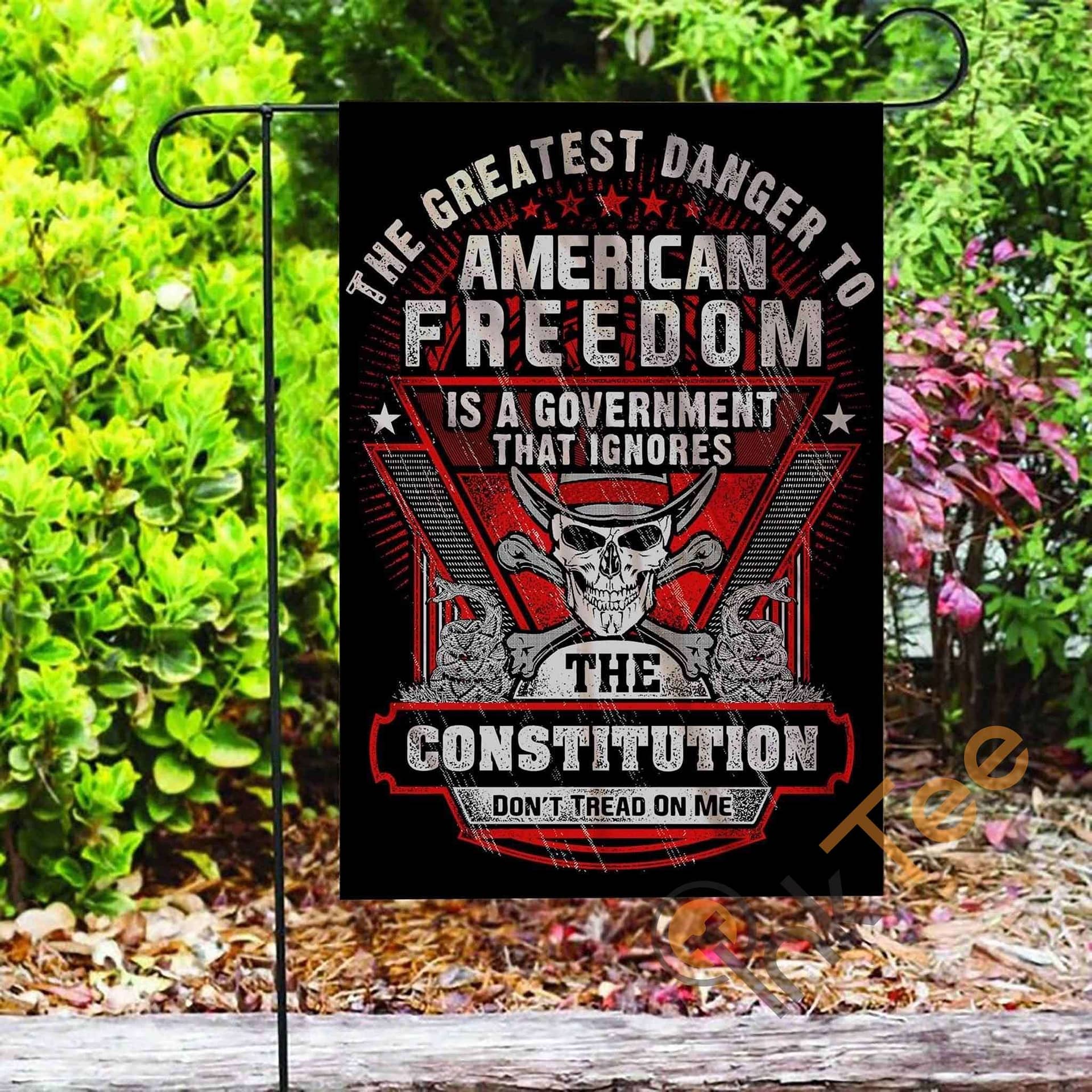 Inktee Store - Custom Gun Control American Freedom Garden Flag Image