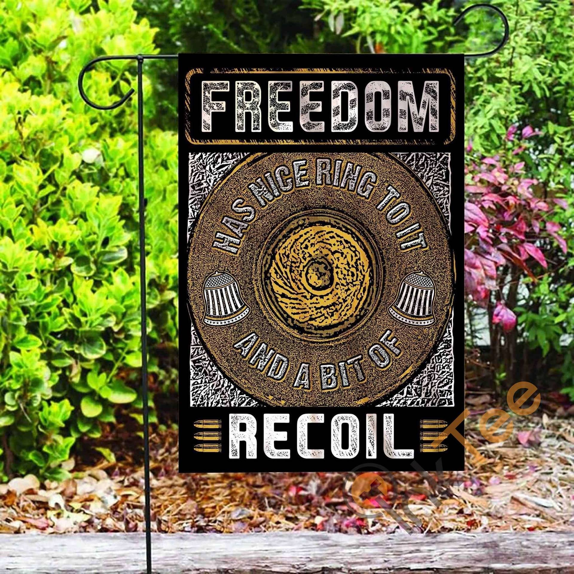 Inktee Store - Custom Gun Control Freedom Recoil Garden Flag Image