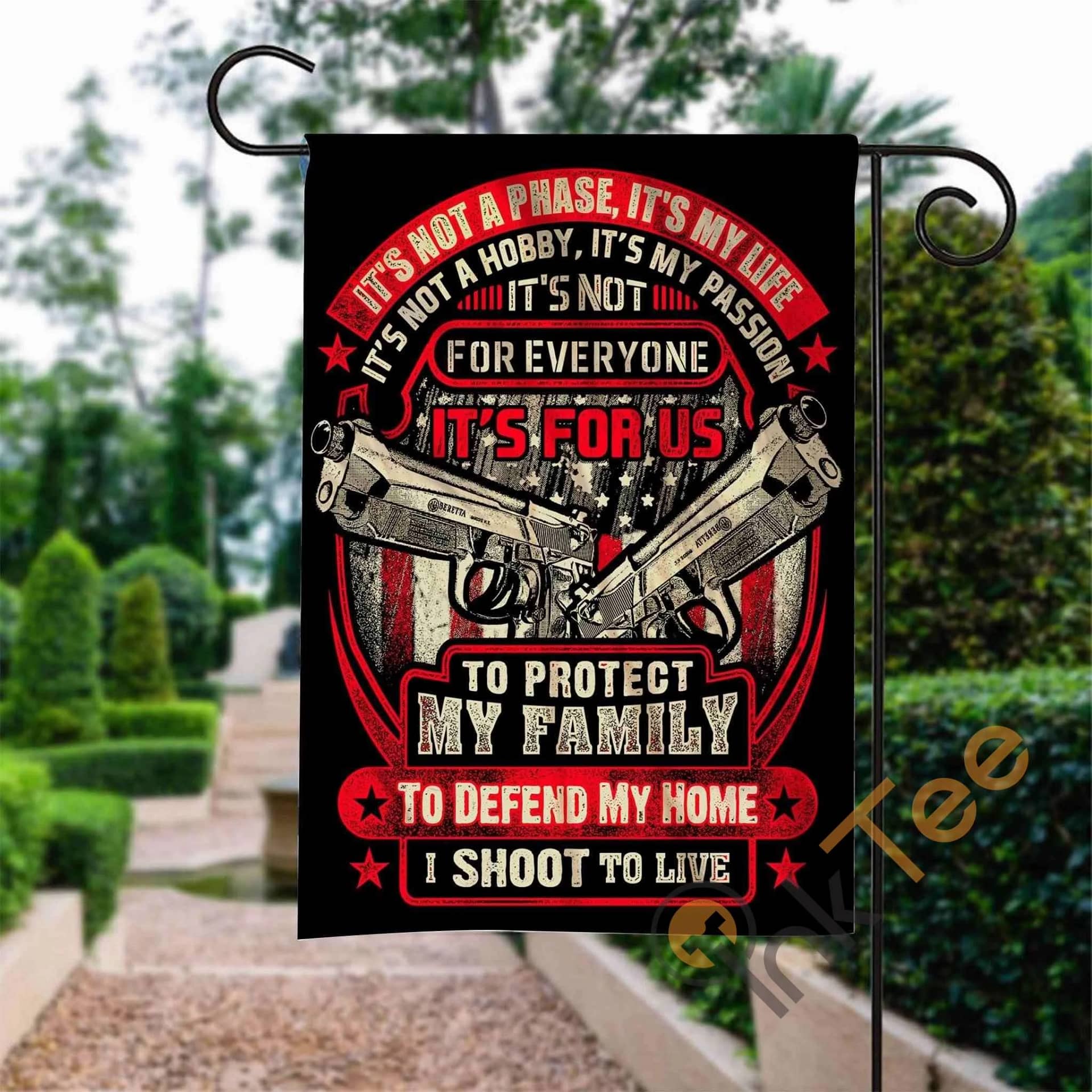 Custom Gun Control Not A Phase Garden Flag