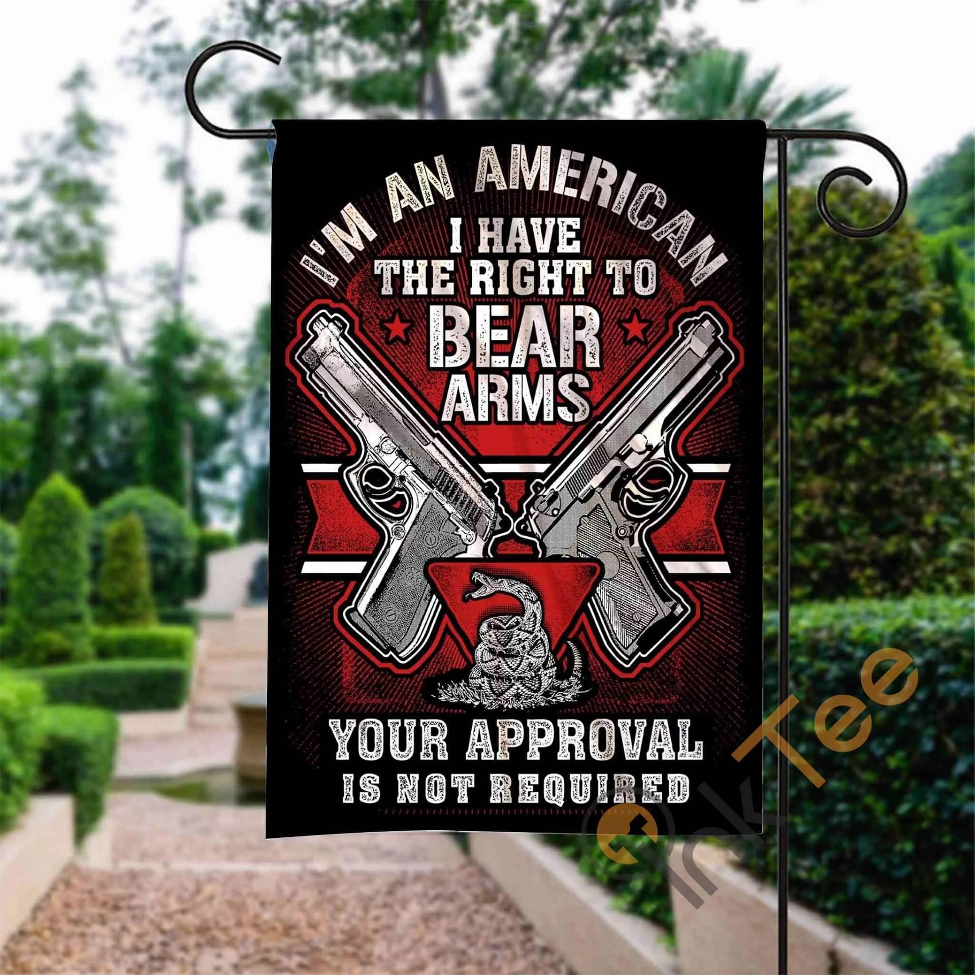 Custom Gun Control Right To Bear Arms Garden Flag