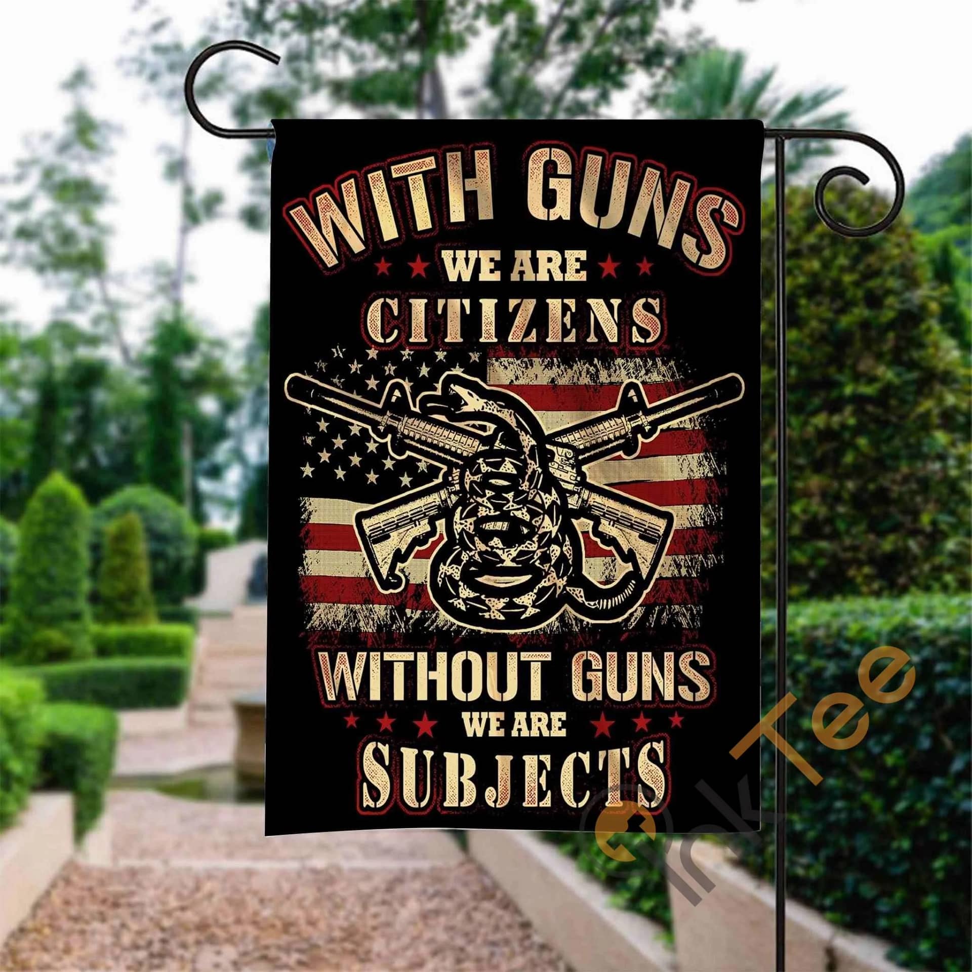 Custom Gun Control With Guns Citizen Garden Flag