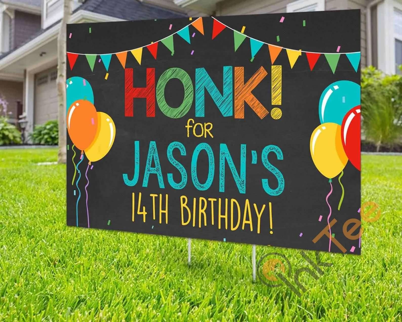 Custom Happy Birthday Gift For Kids Yard Sign