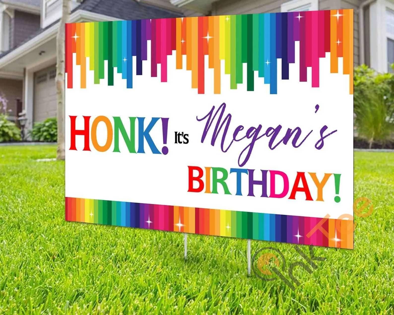 Custom Honk Birthday Personalized Birthday Yard Sign