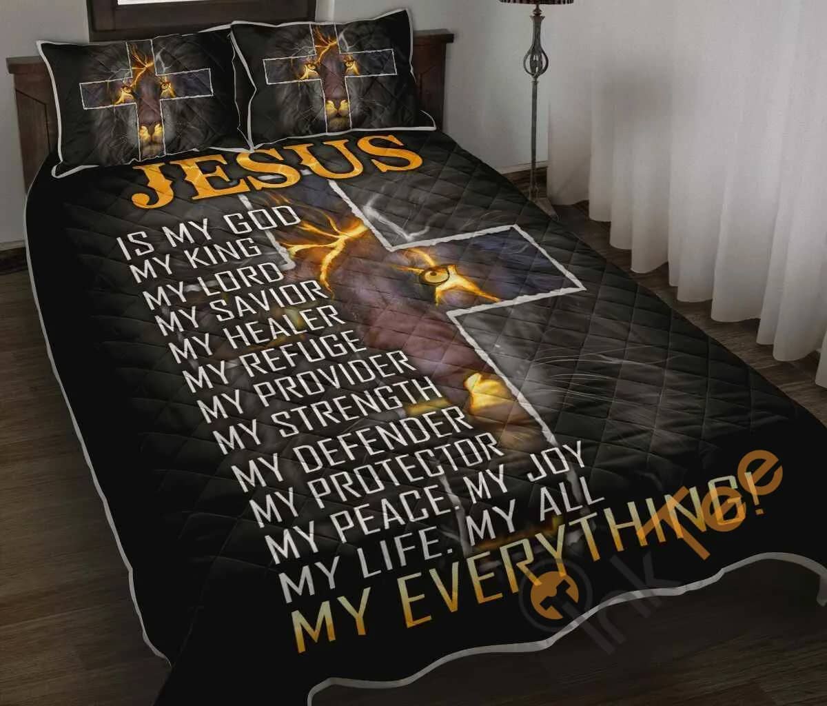 Custom Jesus Is My Everything Christian Quilt Bedding Sets