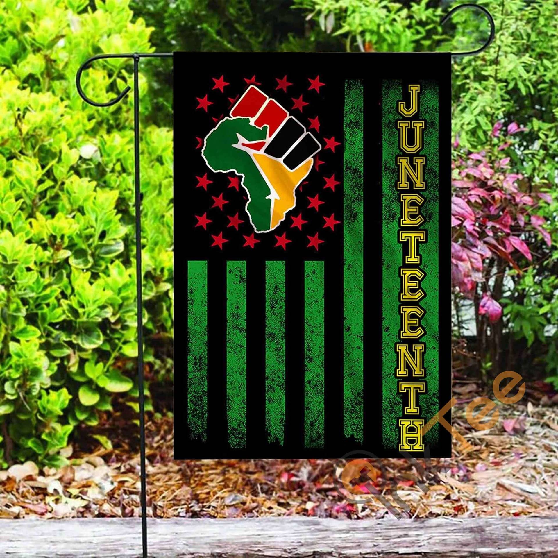 Inktee Store - Custom Juneteenth African American Garden Flag Image