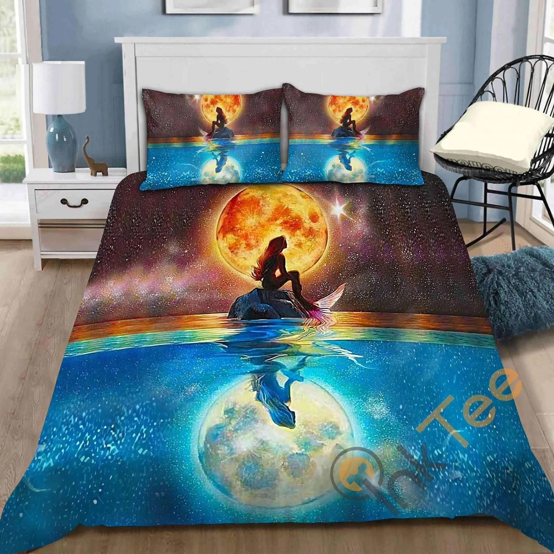 Custom Mermaid Love Christian Quilt Bedding Sets
