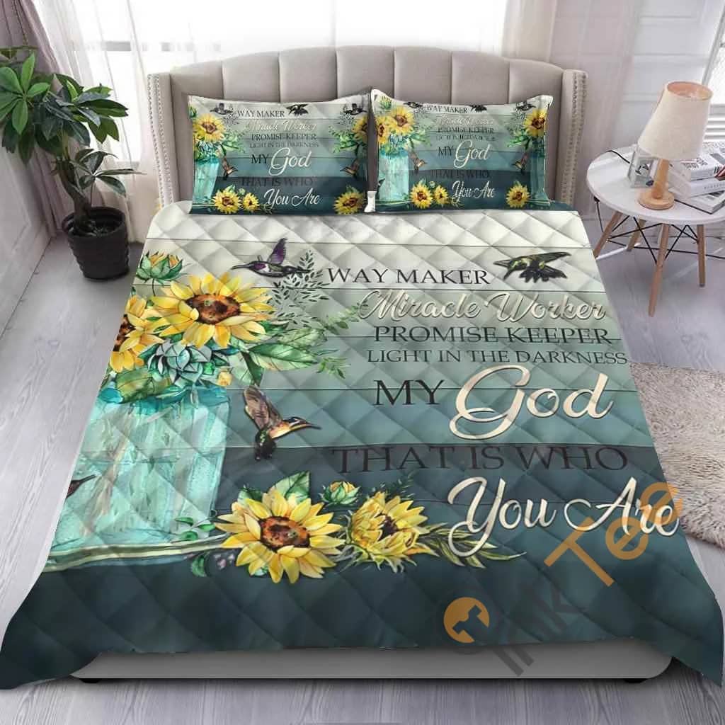 Custom My God Jesus Quilt Bedding Sets