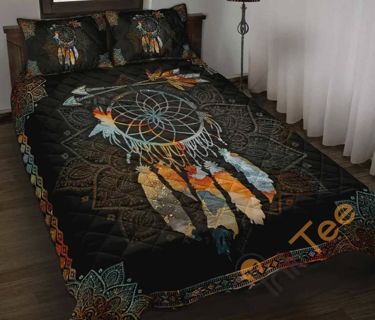 Custom Native American Dreamcatcher Feather Quilt Bedding Sets