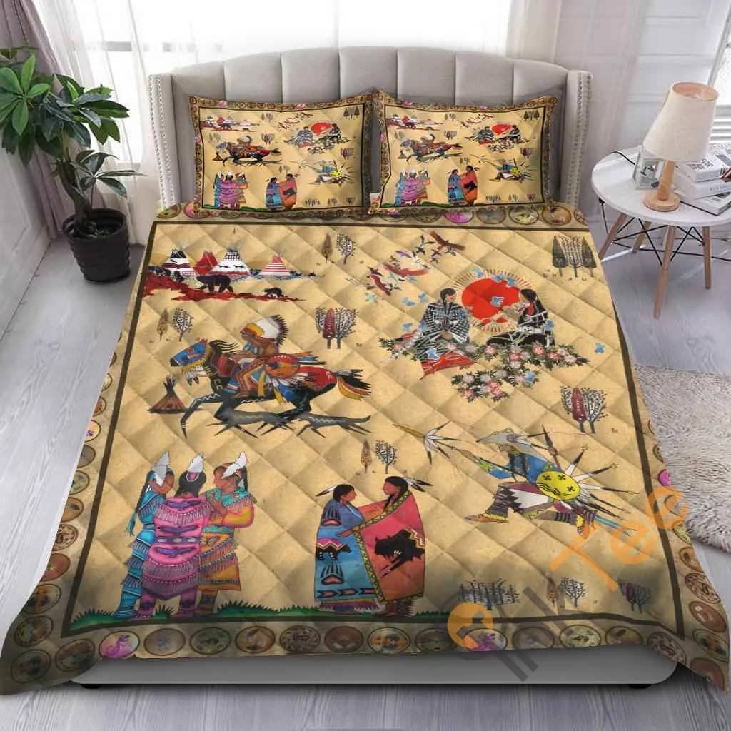 Custom Native American Pattern Quilt Bedding Sets