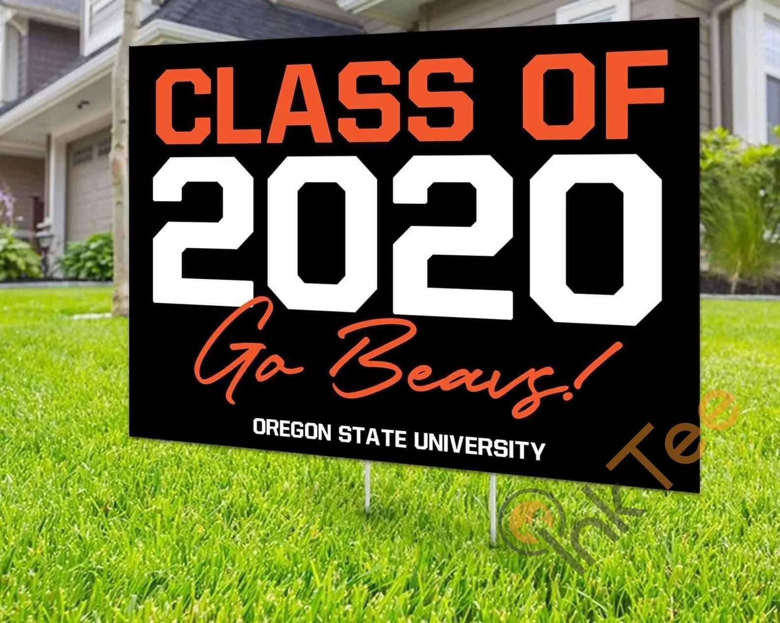 Custom Oregon State University Class Of 2020 Personalized Cheaps Yard Sign