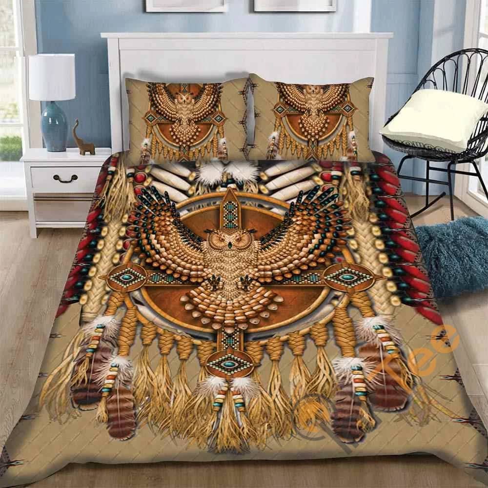 Custom Owl Native American Quilt Bedding Sets
