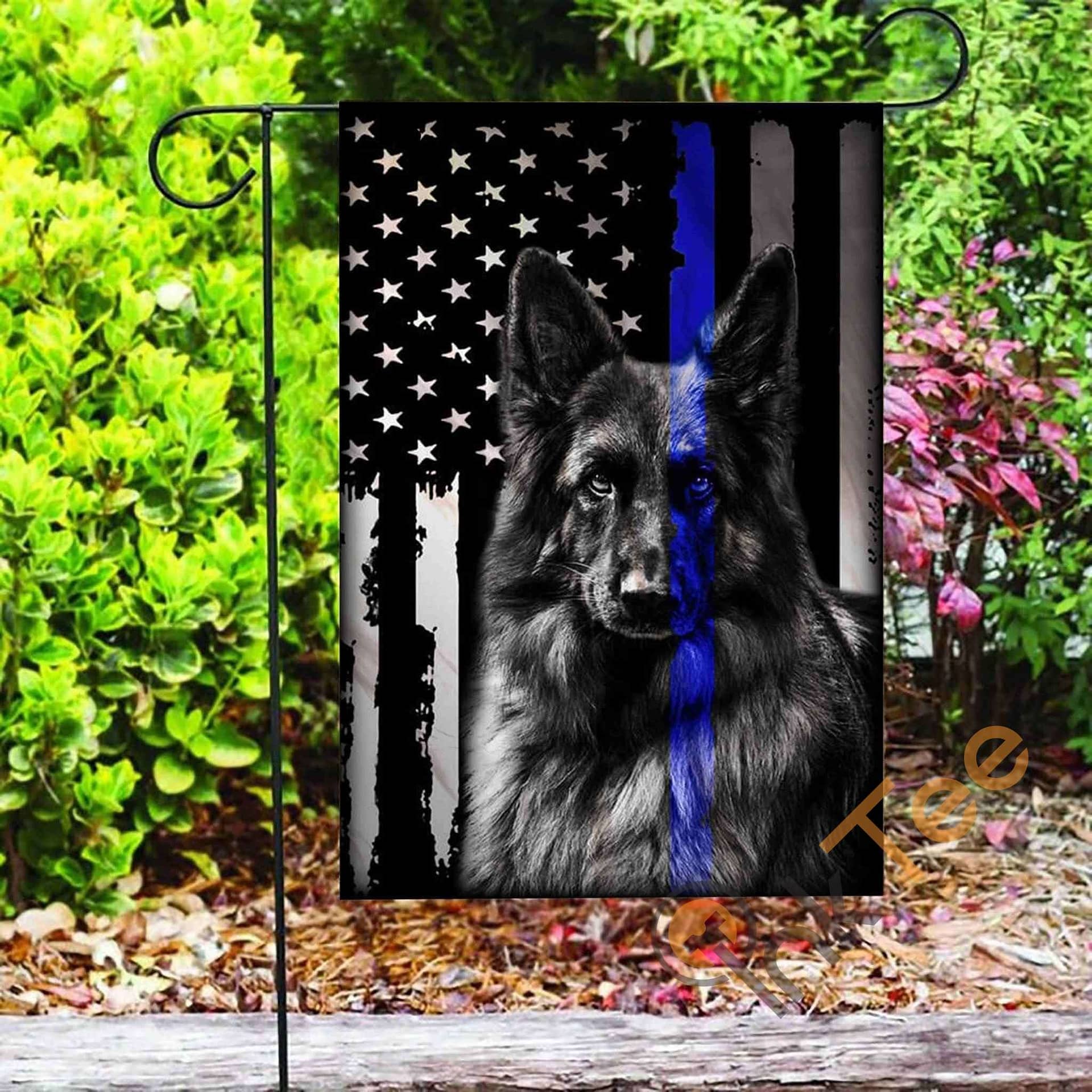 Inktee Store - Custom Police Dog K9 Garden Flag Image