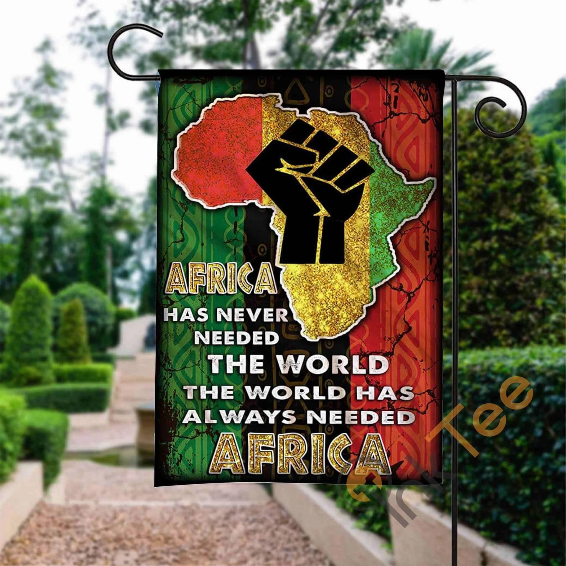 Custom Proud Africa History Garden Flag