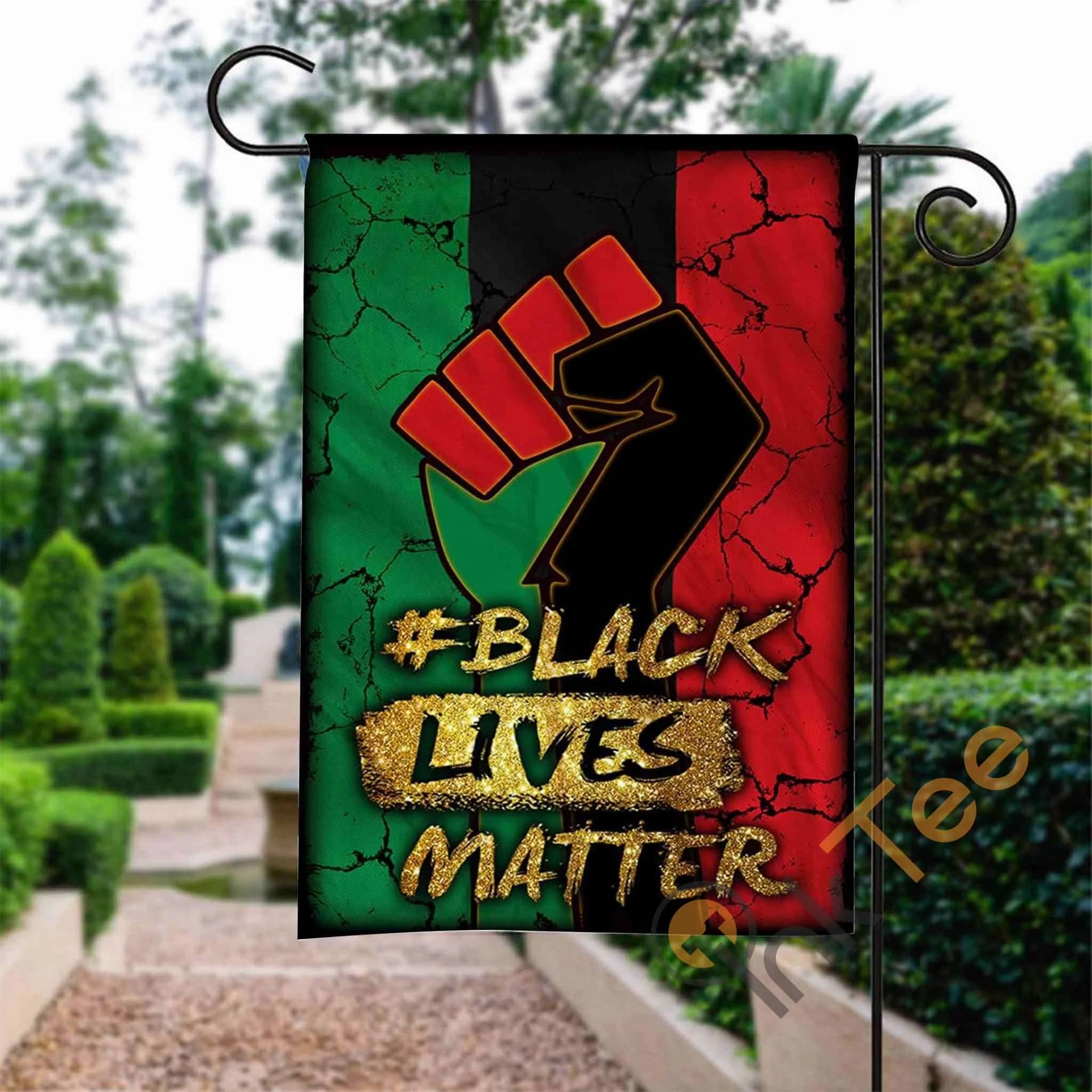 Custom Proud Black Lives Matter Garden Flag