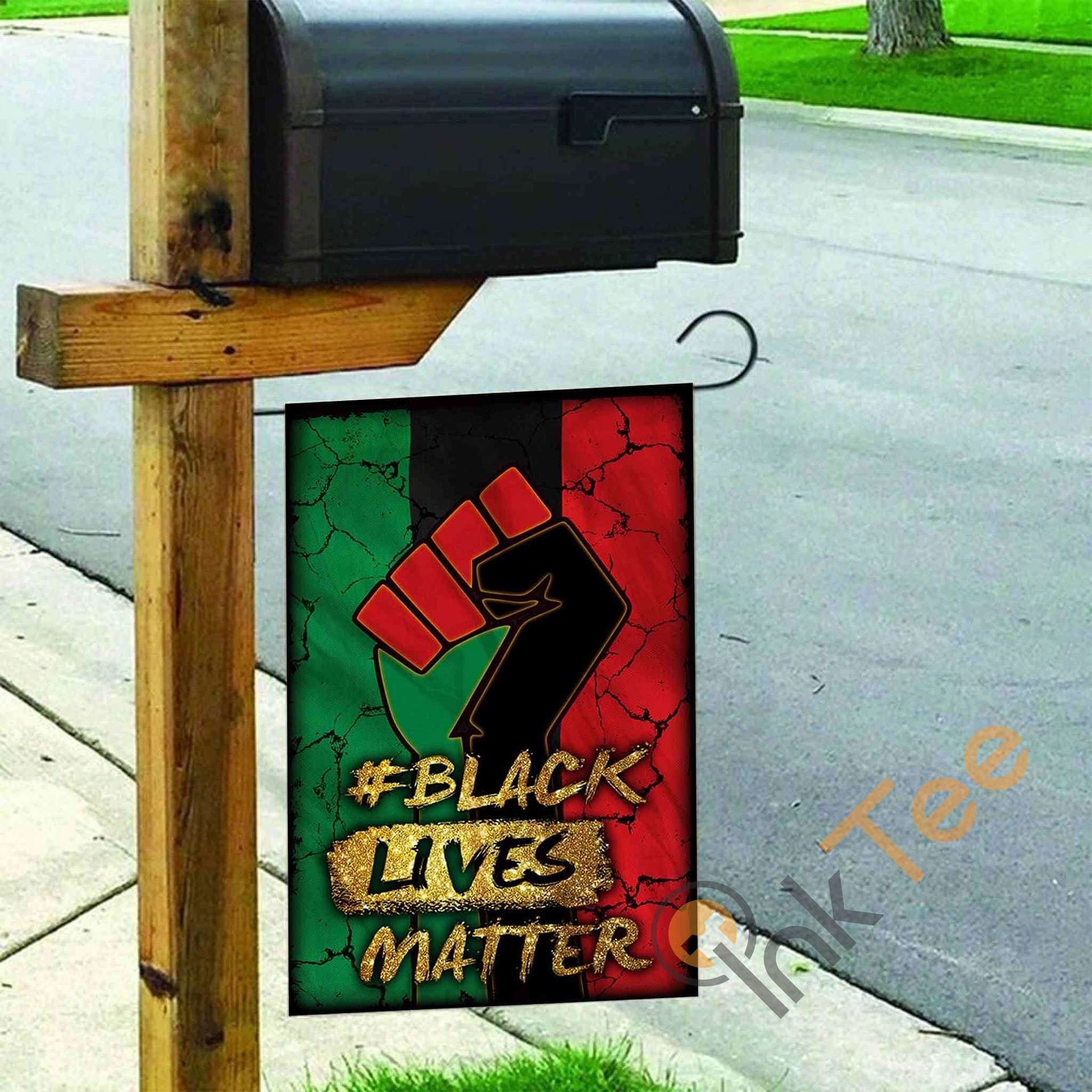 Inktee Store - Custom Proud Black Lives Matter Garden Flag Image