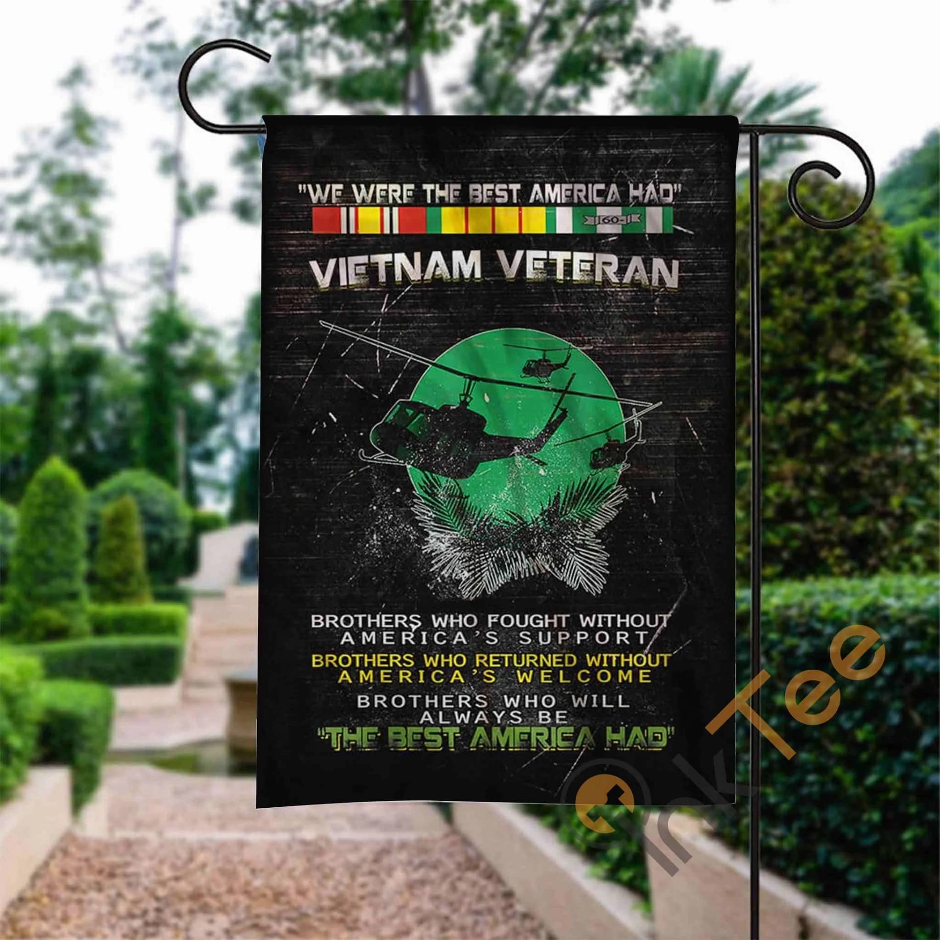 Custom Proud Vietnam Veteran Garden Flag