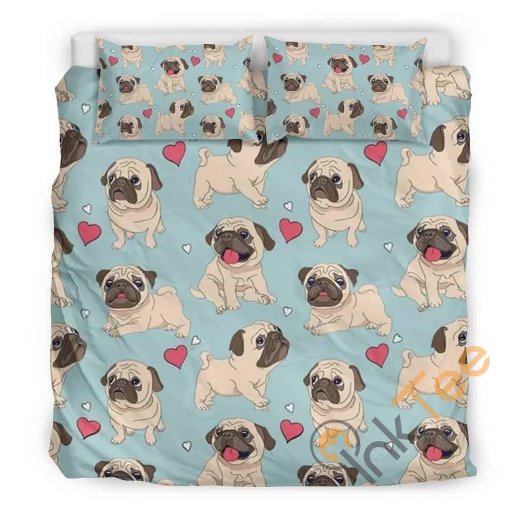Custom Pug Quilt Bedding Sets