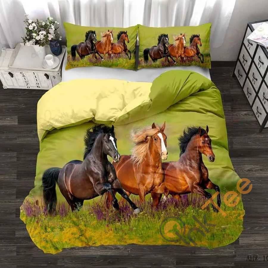 Custom Running Horses Quilt Bedding Sets