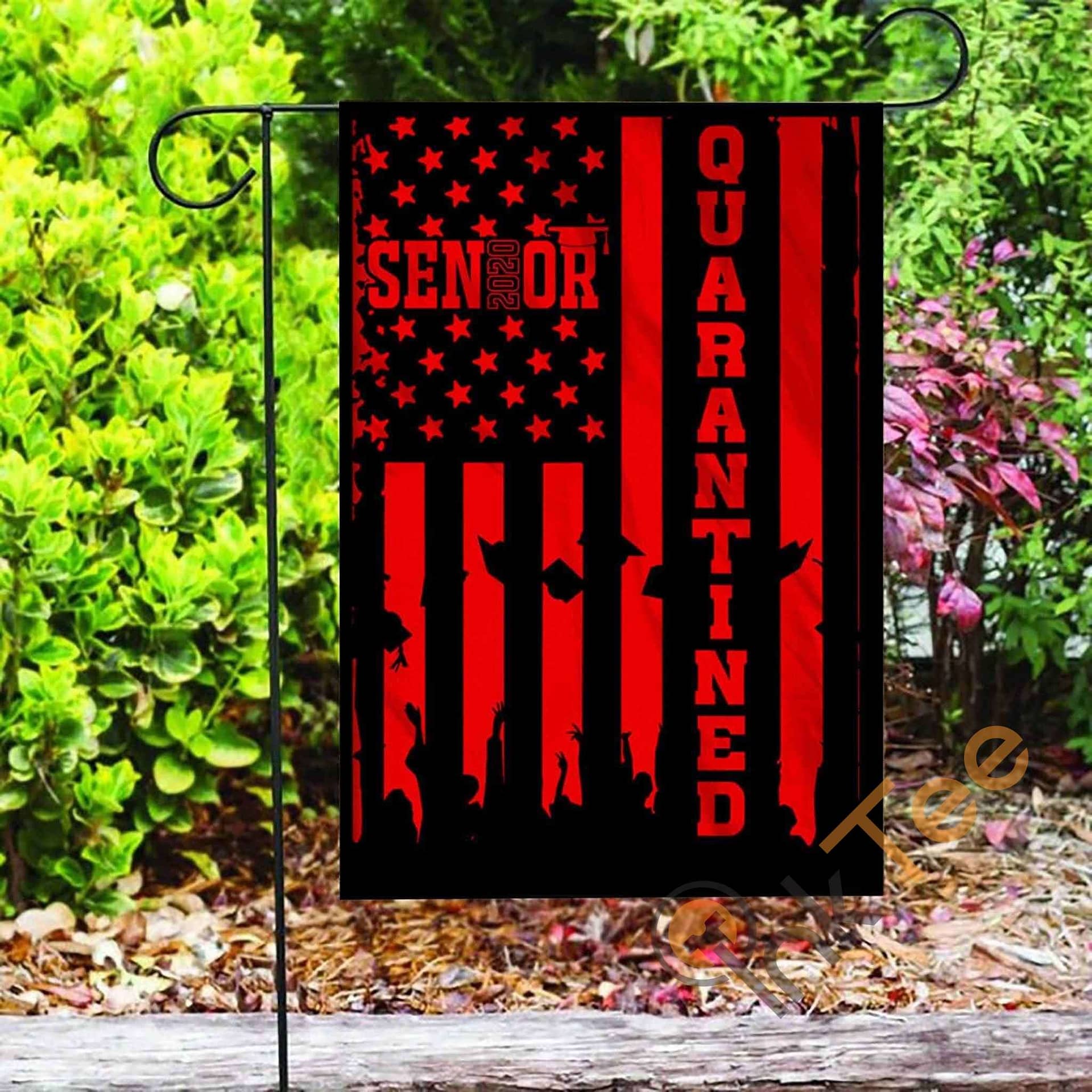 Inktee Store - Custom Senior 2020 Quarantined Garden Flag Image