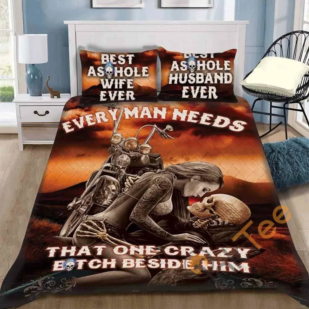 Custom Skull Every Man Needs Quilt Bedding Sets