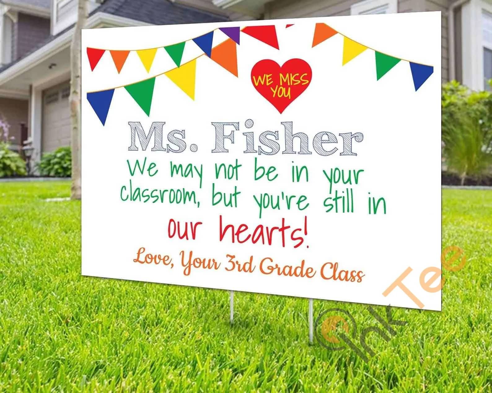 Custom Teacher Appreciation Week Personalized Cheaps Yard Sign