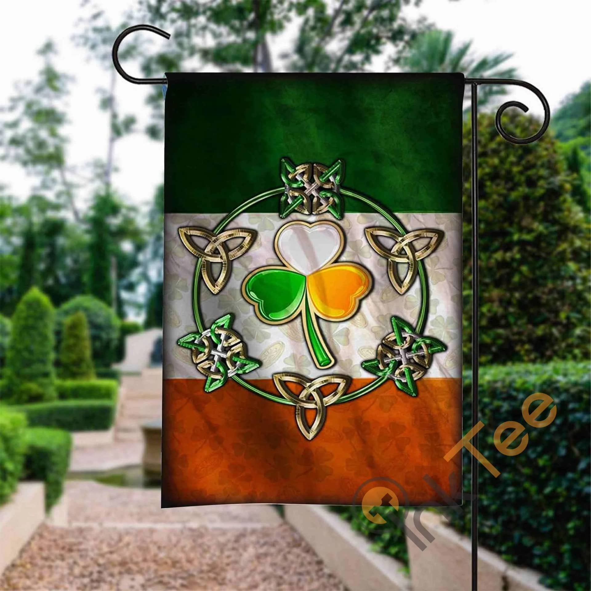 Custom Team Irish Lucky Charm Garden Flag