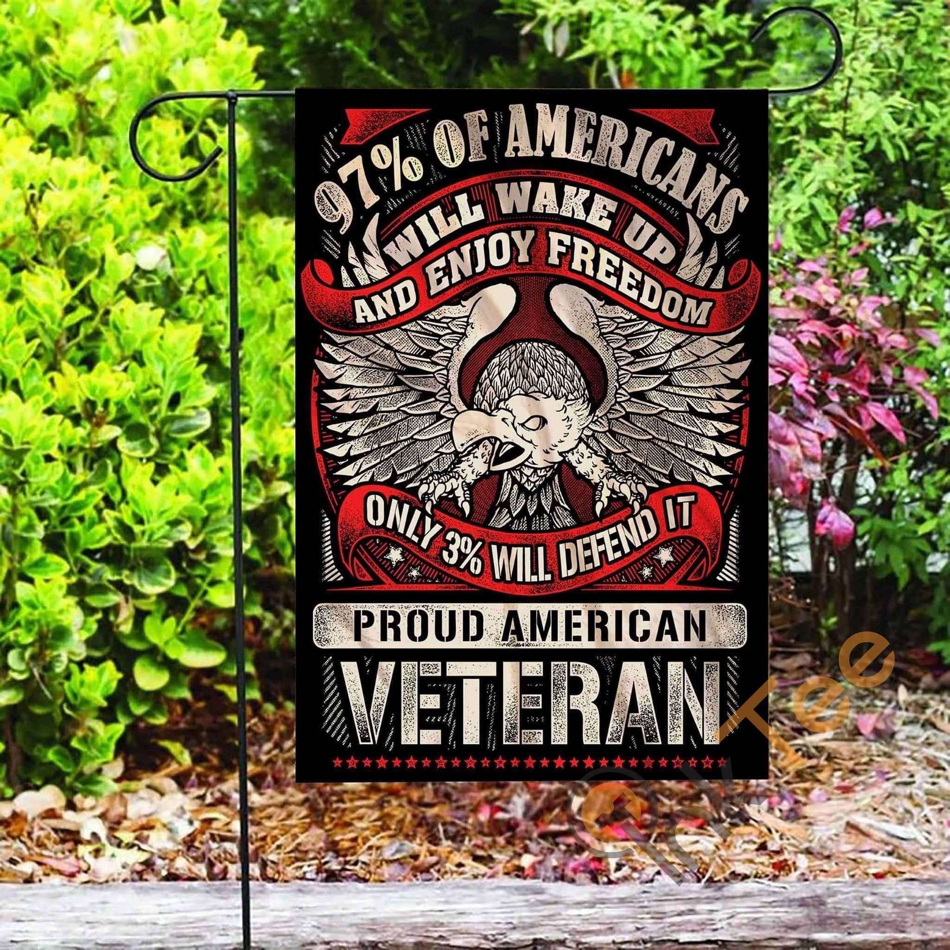 Inktee Store - Custom Veteran 97 Of American Garden Flag Image