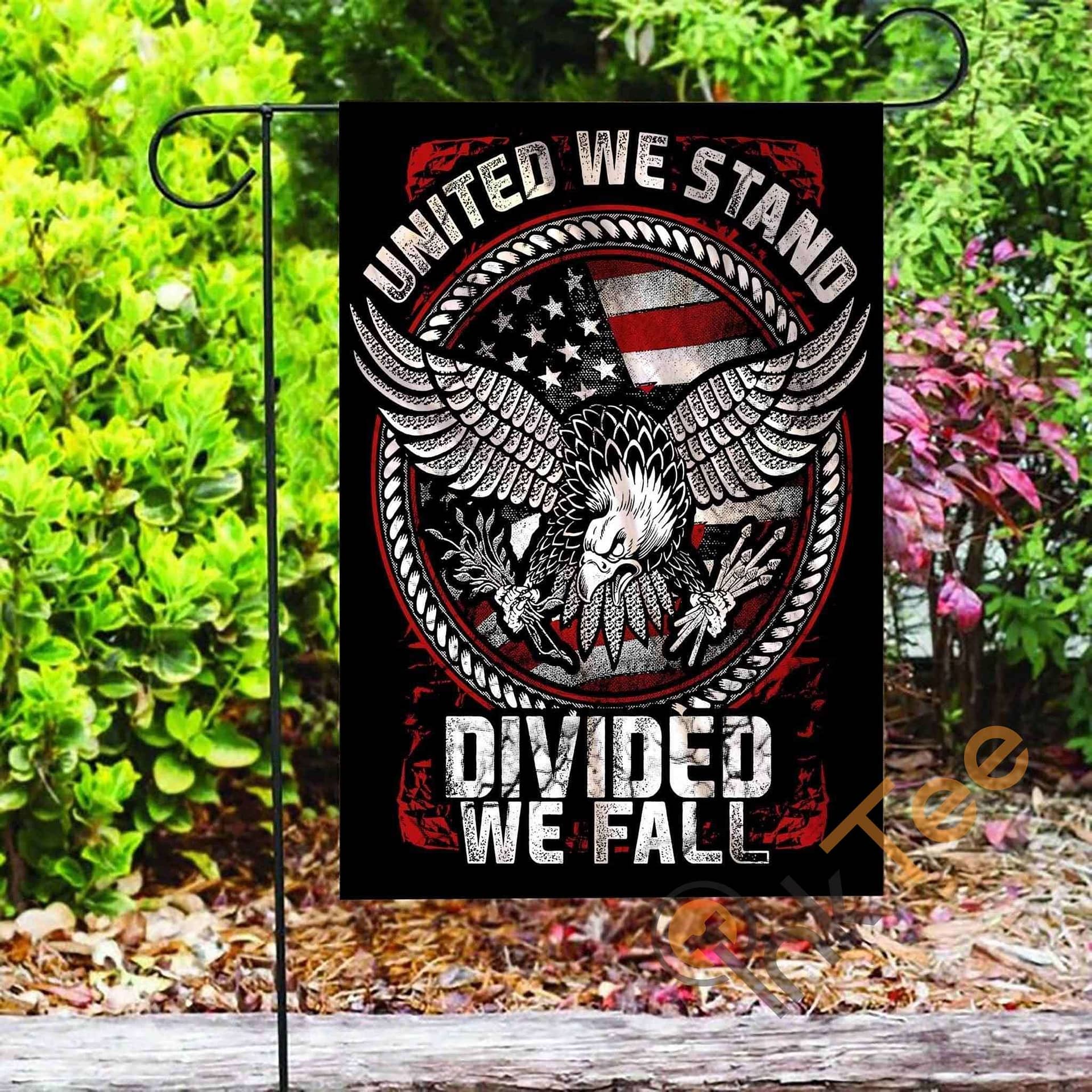 Inktee Store - Custom Veteran United We Stand Garden Flag Image