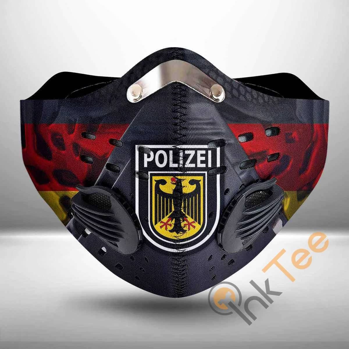 German Federal Police Filter Activated Carbon Pm 2.5 Face Mask