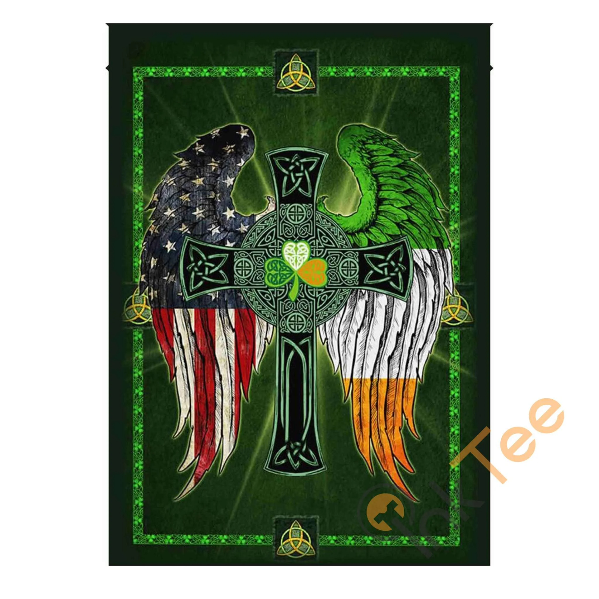 Irish American Garden Flag