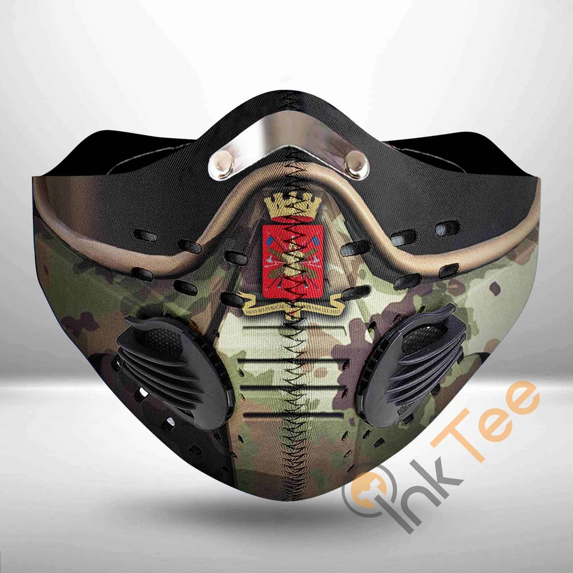 Italy Soldier Armor Scifi Fantasy Filter Activated Carbon Pm 2.5 Face Mask