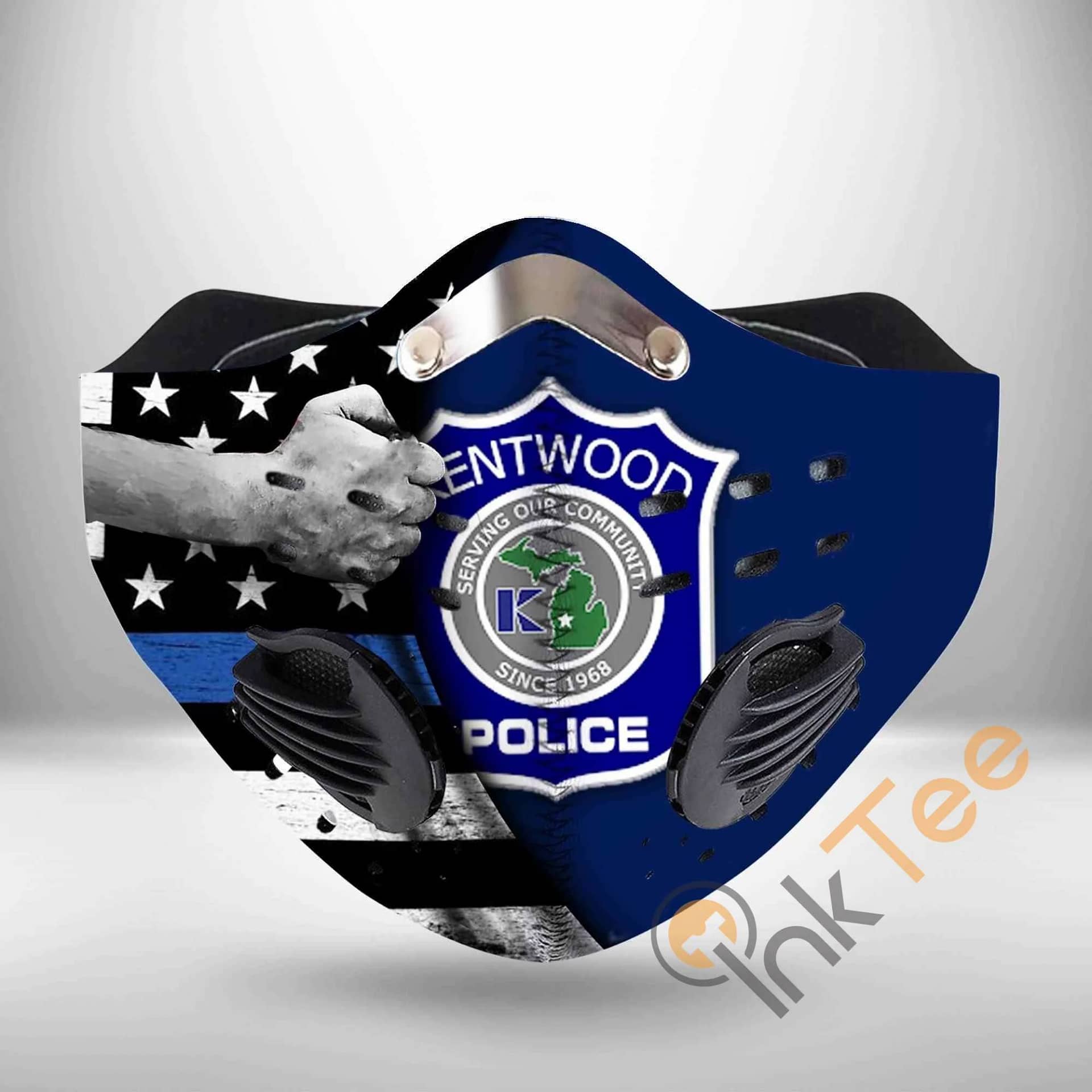 Kentwood Police Department Filter Activated Carbon Pm 2.5 Face Mask