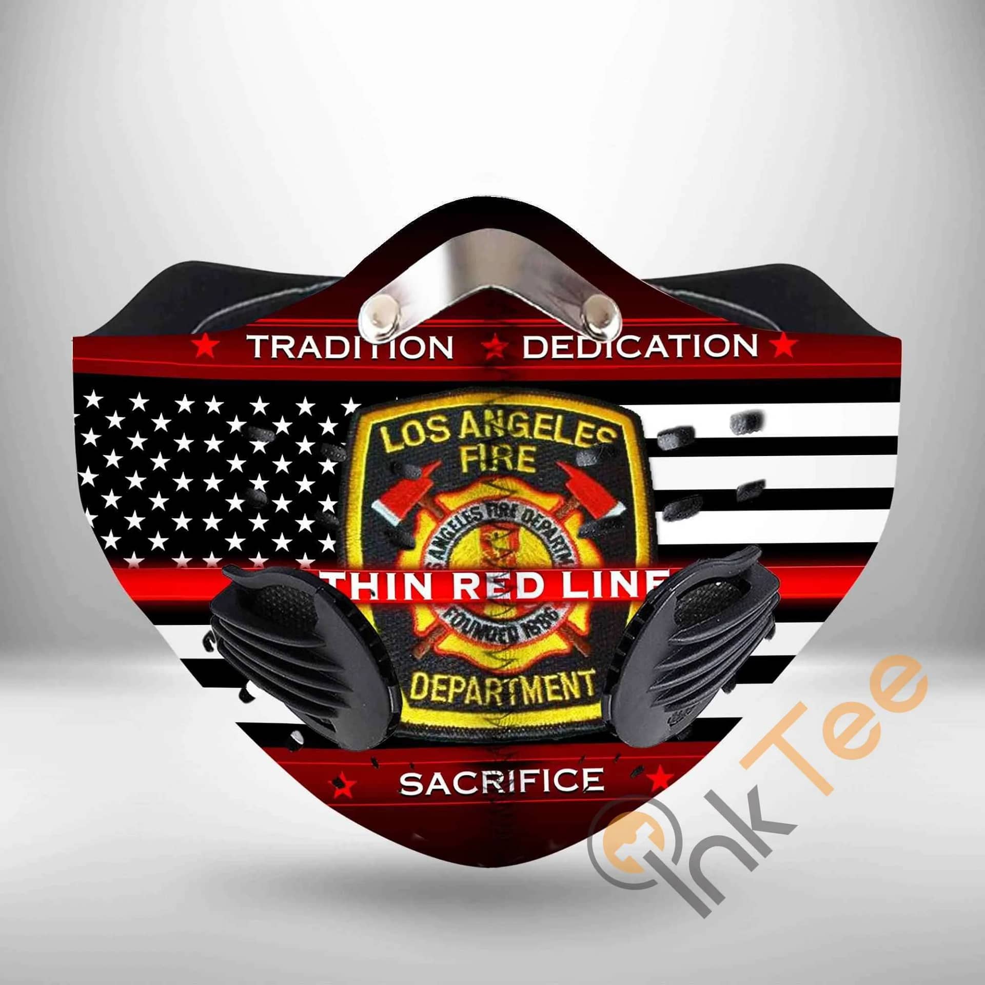 Los Angeles Fire Department Filter Activated Carbon Pm 2.5 Face Mask