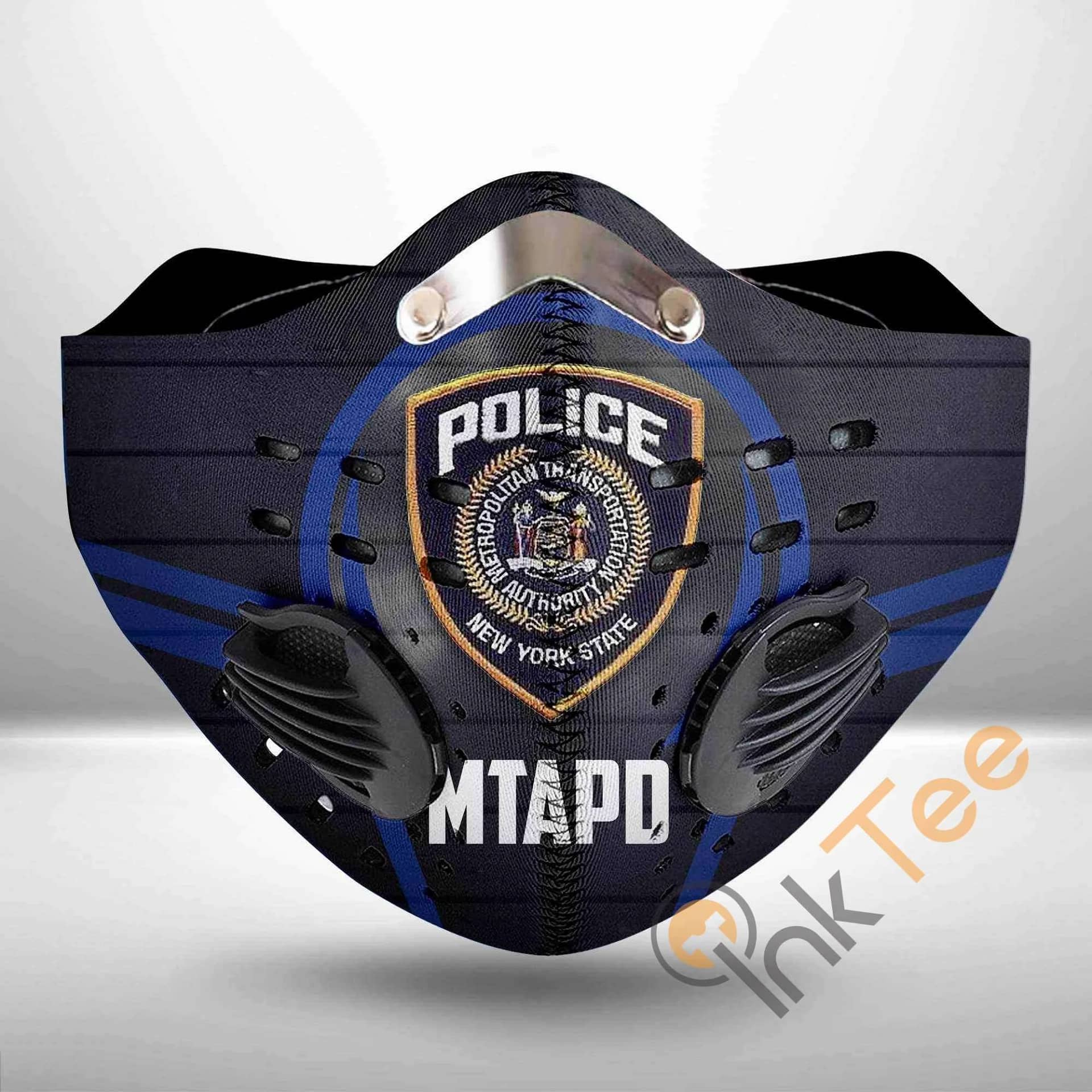 Metropolitan Transportation Authority Police Department Filter Activated Carbon Pm 2.5 Face Mask