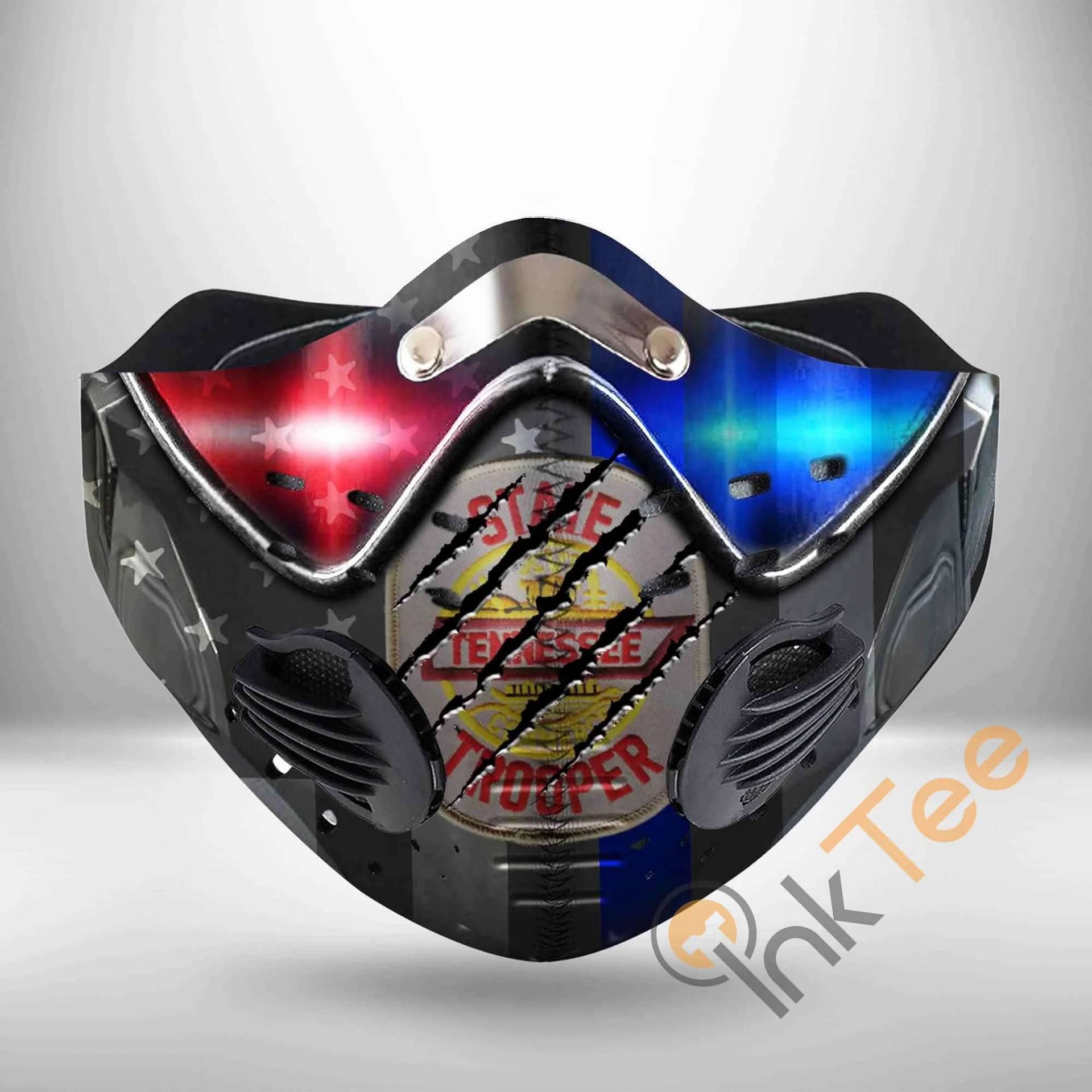 Tennessee Highway Patrol Filter Activated Carbon Pm 2.5 Face Mask