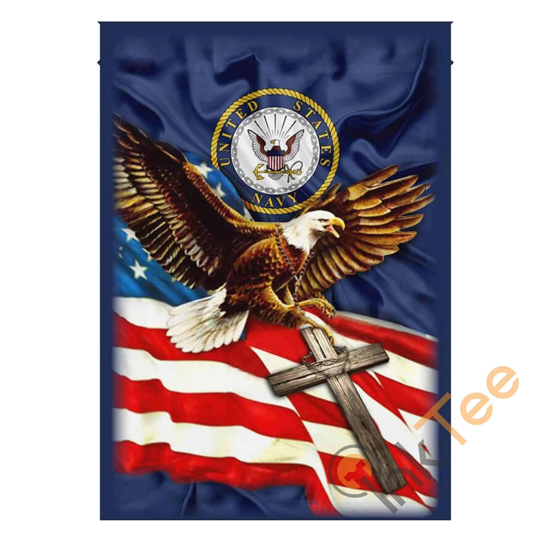 United States Navy American Eagle Garden Flag