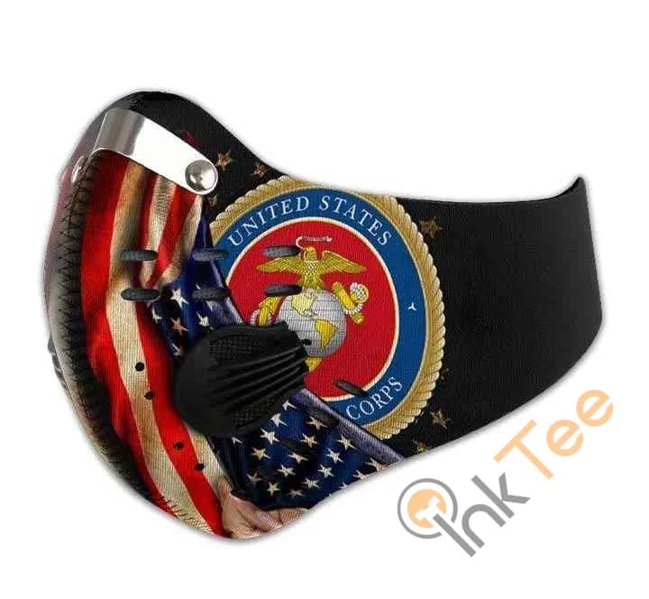 Us Marine Corps Filter Activated Carbon Pm 2.5 Face Mask