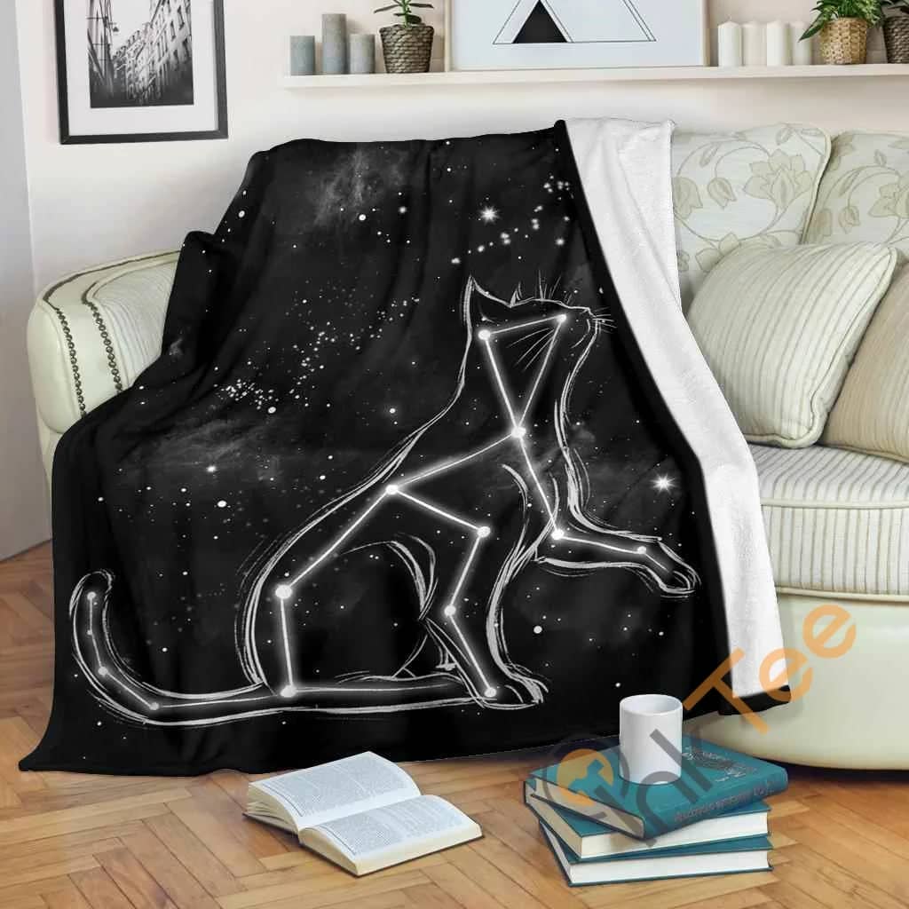 Cat Star Fleece Blanket