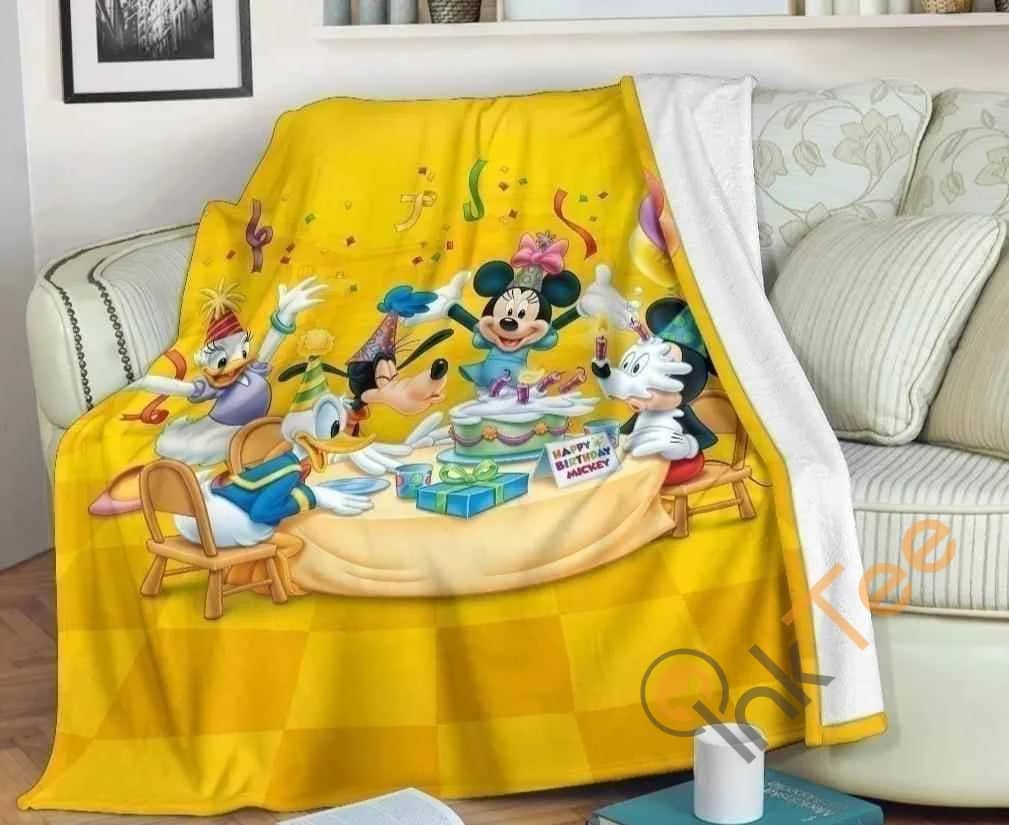 Mickey &Amp; Donald Birthday Party Fleece Blanket