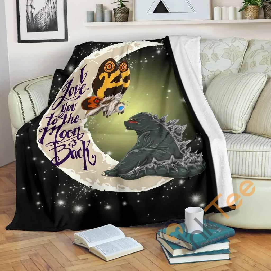 Mothra Love Godzilla Fleece Blanket