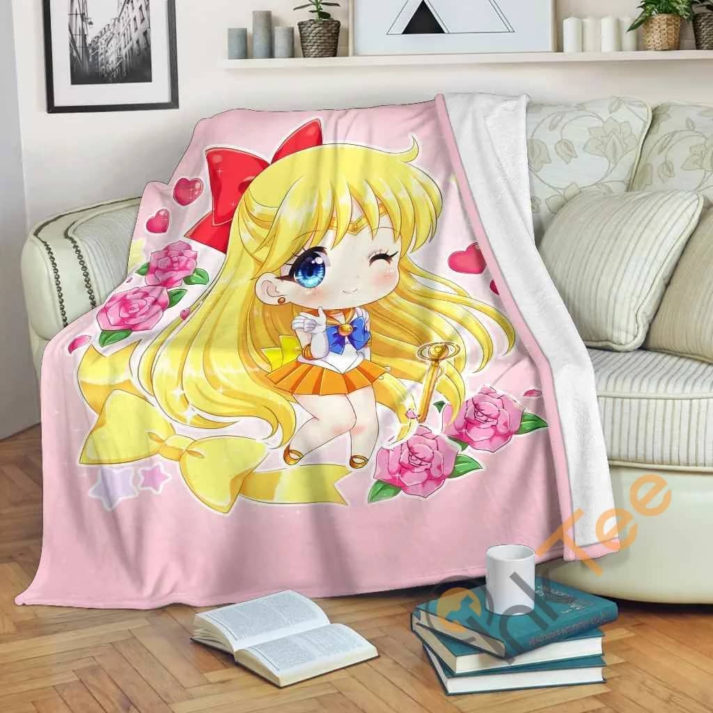 Sailor Venus Chibi Fleece Blanket
