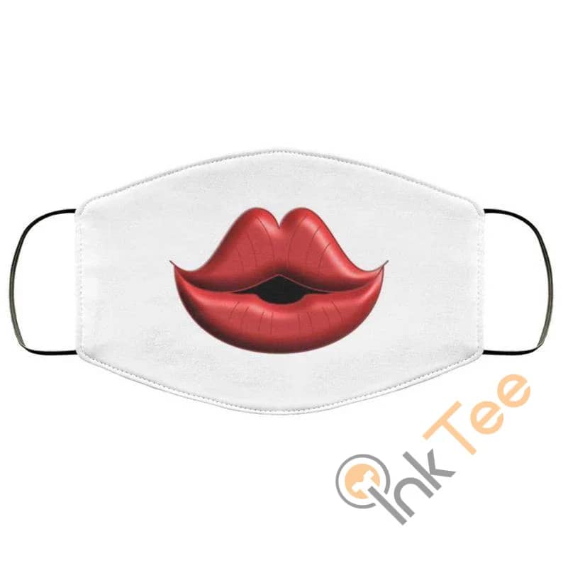 Cute Lips Blowing A Kiss Reusable And Washable Face Mask