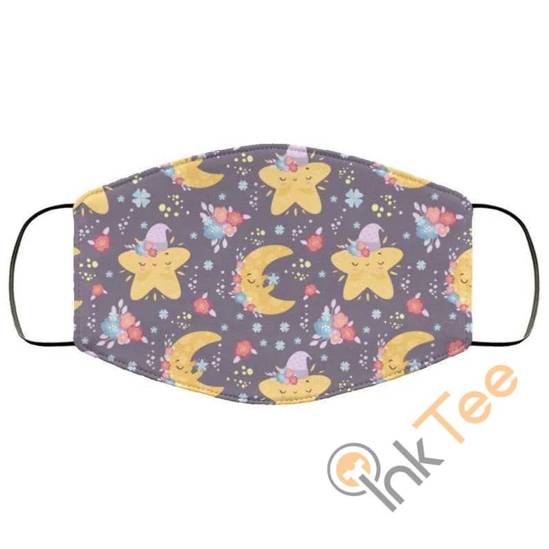 Cute Stars And Moon'S Reusable Washable Face Mask
